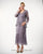 C1062- Two Piece Scallop Jacket Dress Set