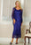 C1062- Two Piece Scallop Jacket Dress Set