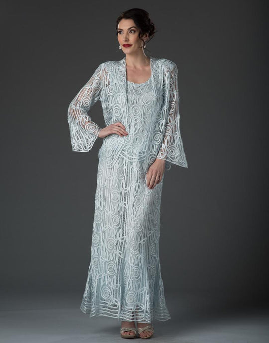 C1067 Handmade Silk Collar Jacket Skirt Three Piece Set