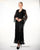 C1068 Beaded Silk Lace Collar Jacket with Godet Dress Set