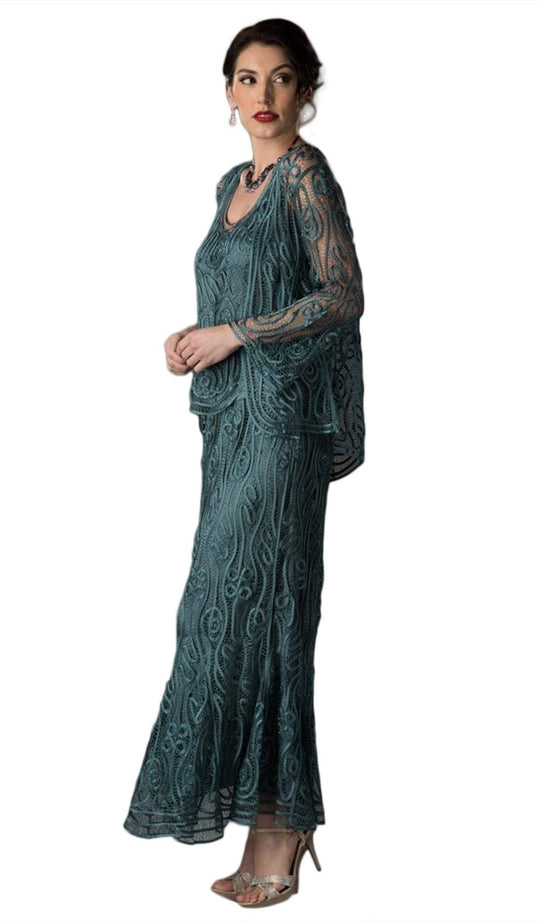 Soulmates - C1079 Three Piece Wave Crochet Lace Mother of Bride Dress