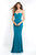 Blush - C1082 Strapless Sweetheart Neck Mermaid Gown In Blue