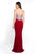 Blush - C1085 Embellished Sweetheart Fitted Jersey Gown In Red