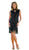 Soulmates - C1100 Mandarin Collar Teadrop Sheath Dress