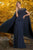 Long Fitted Gown with Cape C1168
