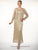C12016 Beaded Hand Crochet Bolero Jacket Dress Set