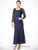 C12505 Crochet Jacket & Solid Dress Set