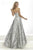 Janique - Strapless Sweetheart Hi-Lo  A Line Gown C1680 In Silver