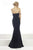Janique C1687 Strapless Sweetheart Accented Mermaid Gown In Black