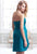 Terani Couture - C1723 Straight Across Neck Column Dress in Green