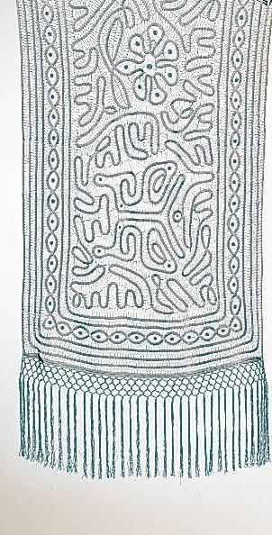 Soulmates - C200 Handmade Crochet Rectangle Scarf in Green