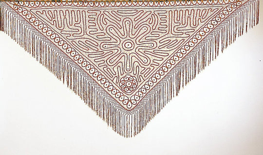 C300 SOFT SILK LACE TRIANGLE SHAWL