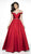Blush by Alexia Designs - C2046 Crystal Embellished Ballgown In Red