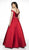 Blush by Alexia Designs - C2046 Crystal Embellished Ballgown In Red