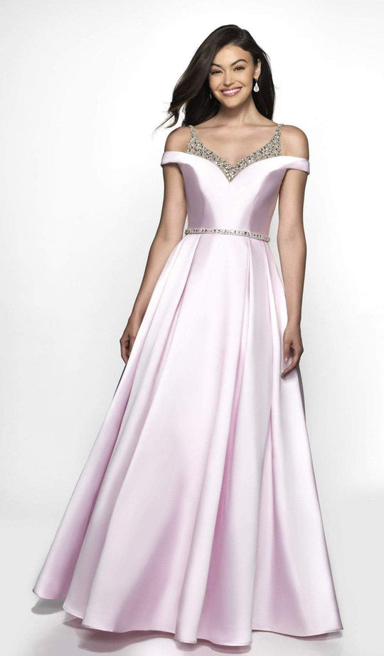 Blush by Alexia Designs - C2046 Crystal Embellished Ballgown In Pink