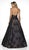 Blush by Alexia Designs - C2053 Plunging Halter Ballgown In Pink