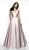 Blush by Alexia Designs - C2056 Bead Embellished A-Line Gown In Pink