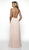 Blush by Alexia Designs - C2081 Beaded A-Line Dress with Slit In Pink and Neutral
