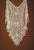 Soulmates - C305 Silk Hand Crochet Triangle Shawl in Nude