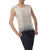 C3109 Embellished Beaded Fringe Hem Top