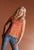 C3109 Embellished Beaded Fringe Hem Top