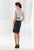 Terani Couture - C3656 Embellished Jewel Neck Sheath Dress in Black