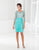 Terani Couture - C3666 Bejeweled Illusion Bateau Sheath Dress in Green