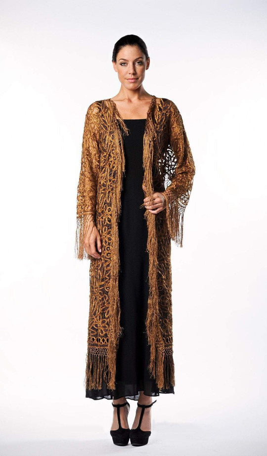 Soulmates - C390 Beaded Crochet Fringe Coat