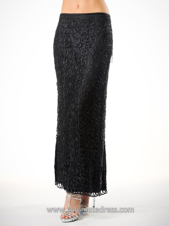 C401 Beaded Crochet Skirt