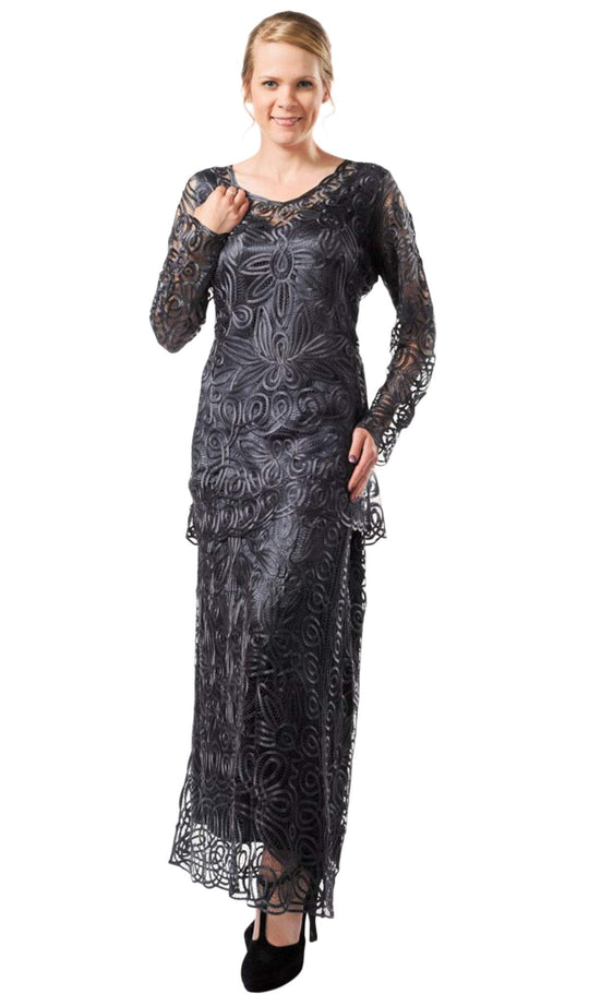 Soulmates - C46162 Crochet Lace Tunic Skirt 2pc Set