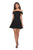 La Femme - 28122 Off Shoulder Short Lace Dress In Black