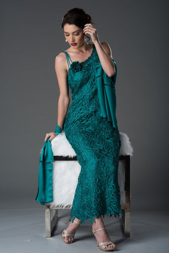 C701 Dress With Scarf