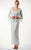 Soulmates - Quarter Bell-Sleeve Jacket Three Piece Skirt Set C710 In Blue