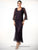 C710 3/4 Bell-Sleeve Jacket Three Piece Skirt Set