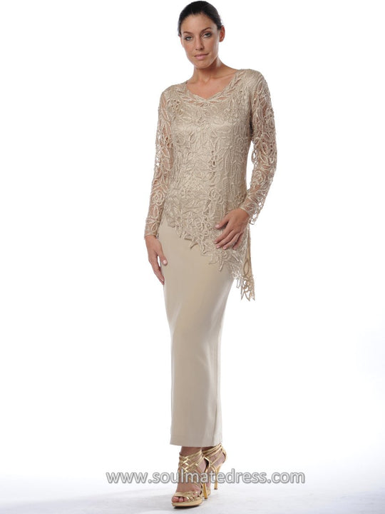 C805850 Asymmetrical and Straight Back Slit Long Skirt