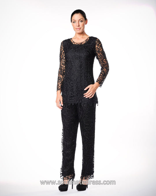 C80783 Unique Beaded Handmade Tunic with Pants