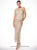 C80952 Embroidered Floral Lace Three Piece Evening Gown