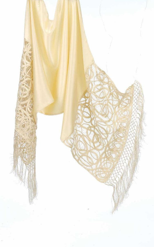 C8133- Solid Silk Lace Scarf