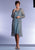 C88001 BEADED DUSTER DRESS 2PC SET