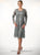 C88084 Beaded Short Duster Dress Set
