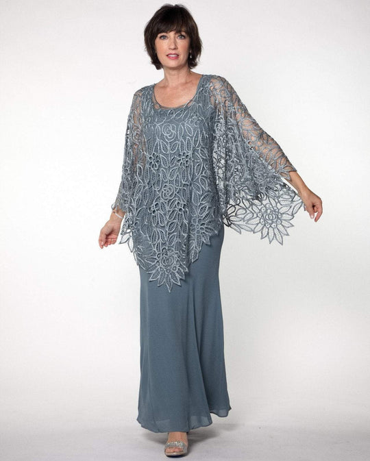 Soulmates - C881 Silk Crochet Poncho