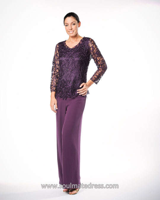 C88903 Long Sleeve Tunic Pant Set