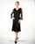 C9025 V-Neck Top with Godet Skirt