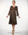 C9025 V-Neck Top with Godet Skirt