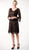 Soulmates - C903 Crochet Lace V-Neck 3/4 Bell-Sleeve Dress