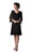 Soulmates - C903 Crochet Lace V-Neck 3/4 Bell-Sleeve Dress