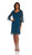 Soulmates - C903 Crochet Lace V-Neck 3/4 Bell-Sleeve Dress