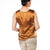 Soulmates - C905 Beaded Silk Top in Gold