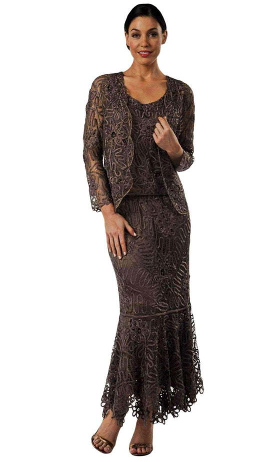 Soulmates - C9127 Three Piece Mermaid Skirt Evening Gown