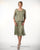C9128 Silk Hand Crochet Short Sleeve Top with Skirt Set